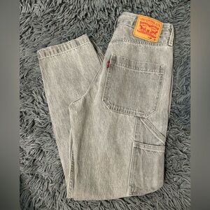 Grey carpenter levi denim pants
